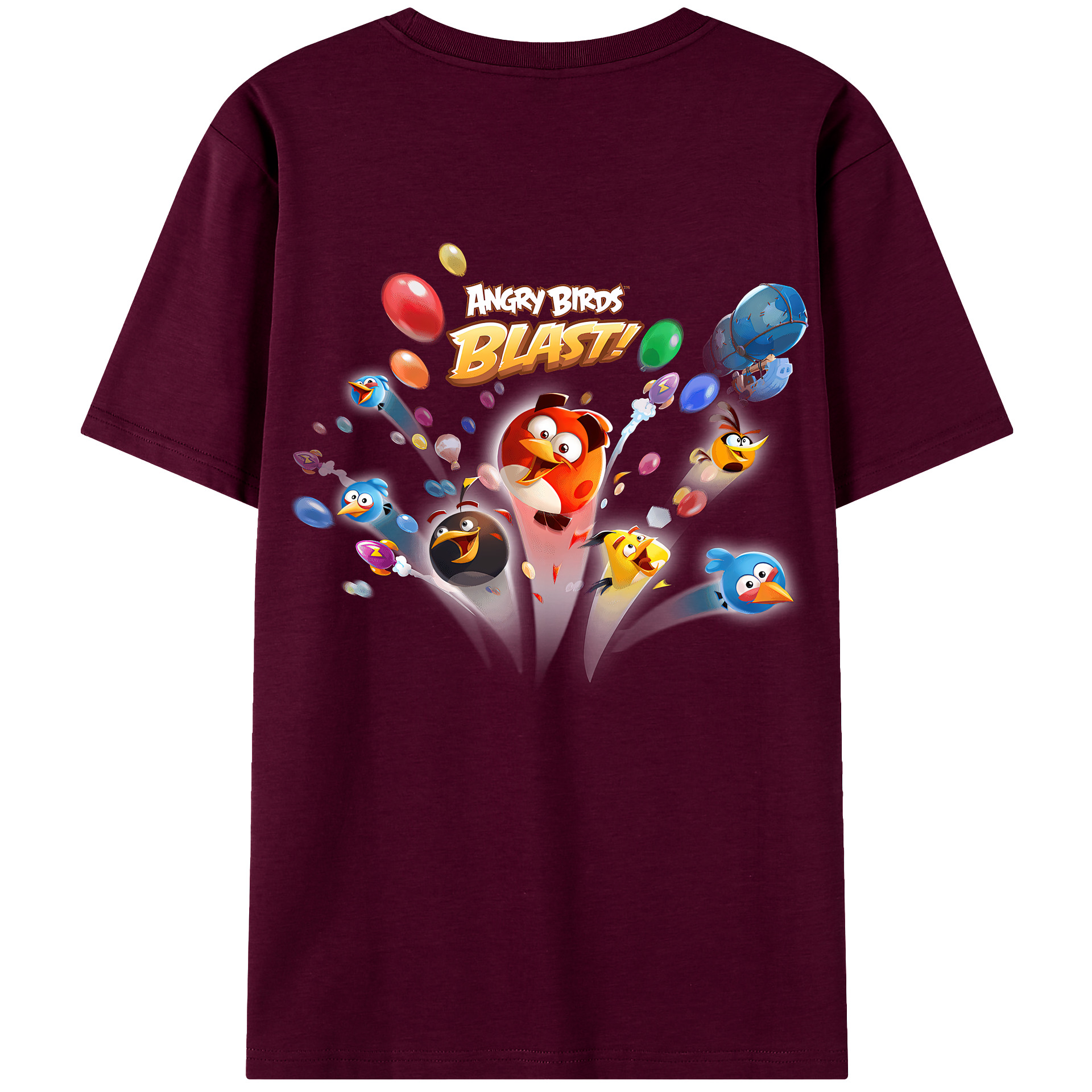 （画像用） Angry Birds アングリーバード レディース半袖Tシャツ(バックプリント)